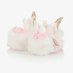 Plush Rattle Baby Slippers