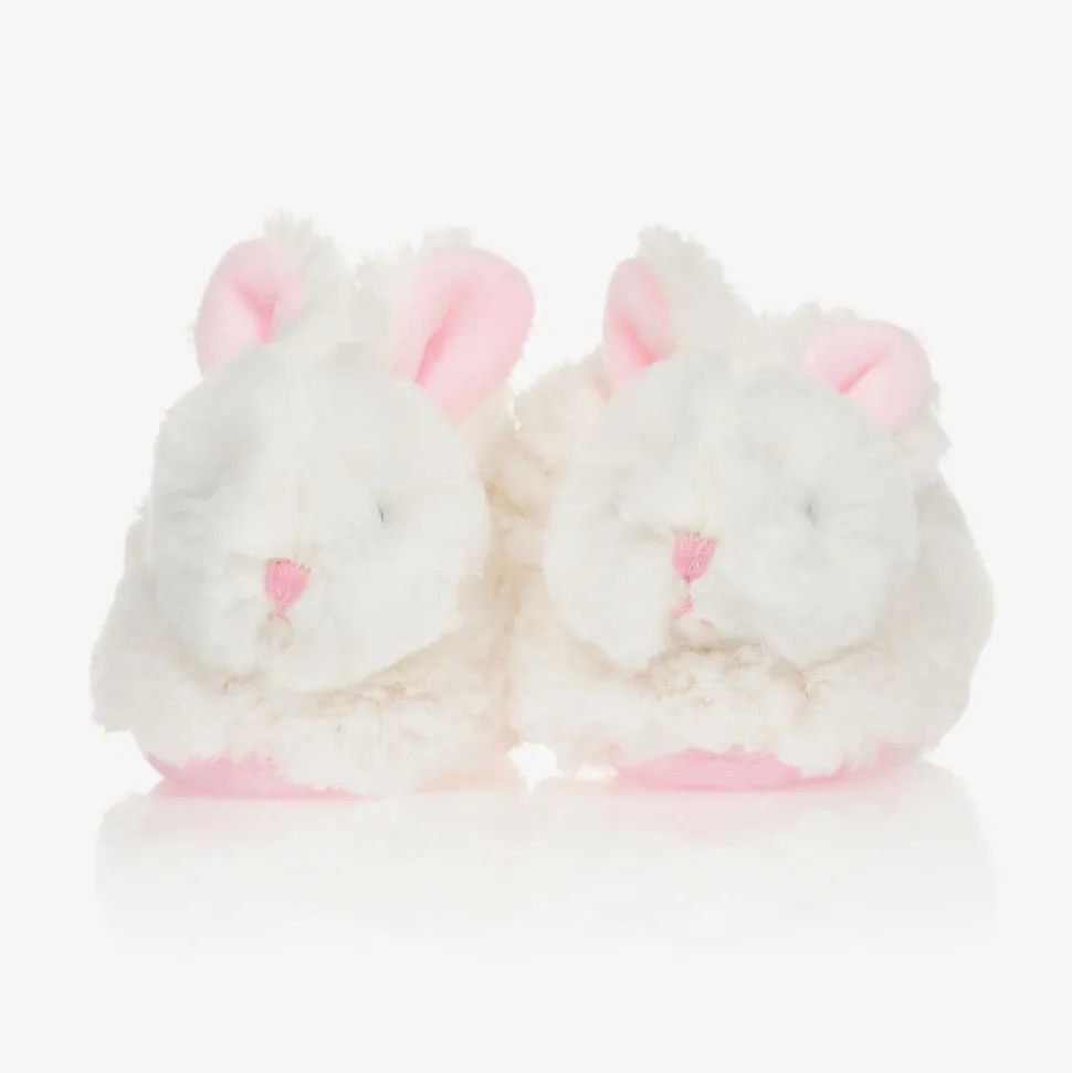 Plush Rattle Baby Slippers