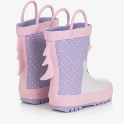 Purple & Pink Unicorn Rain Boots