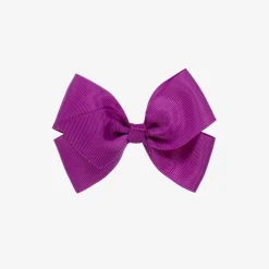 Purple Bow Hair Clip (10cm)