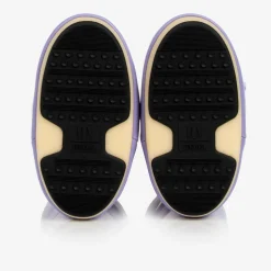 Purple Icon Nylon Snow Boots
