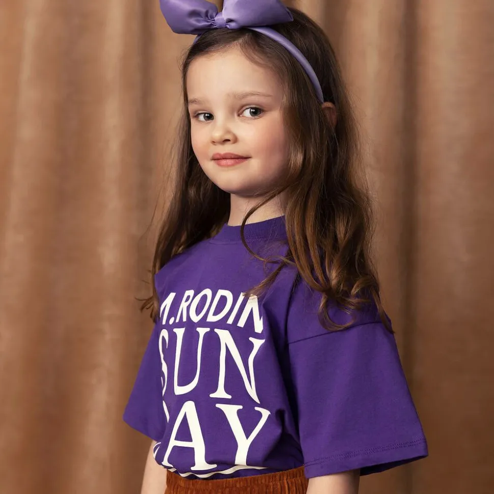 Purple Organic Cotton Sunday T-Shirt