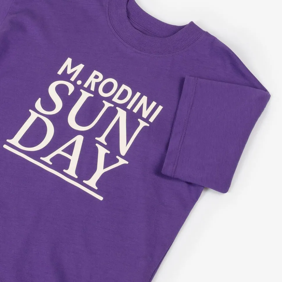 Purple Organic Cotton Sunday T-Shirt