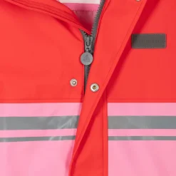 Red & Pink Waterproof Raincoat & Salopettes