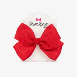 Red Bow Hair Clip (10cm)