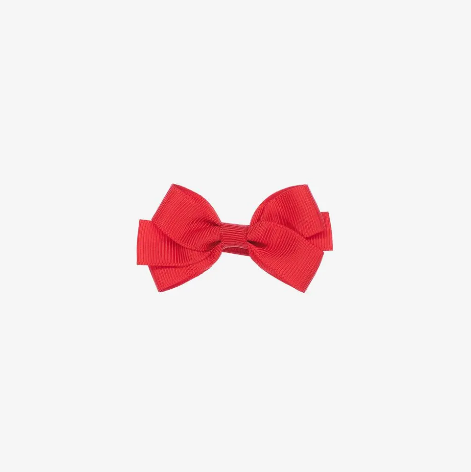 Red Bow Hair Clip (7cm)