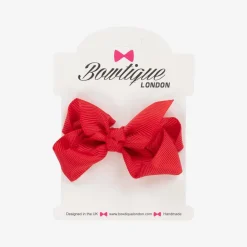 Red Bow Hair Clip (7cm)