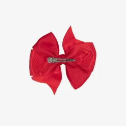 Red Bow Hair Clip (10cm)