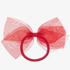 Red Bow Hair Elastic (12cm)