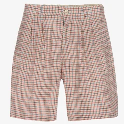 Red Check Bermuda Shorts