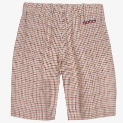 Red Check Bermuda Shorts