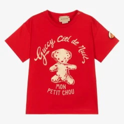 Red Cotton Logo T-Shirt