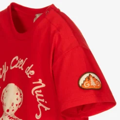 Red Cotton Logo T-Shirt