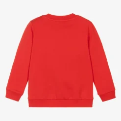 Red Cotton Teddy Bear Sweatshirt