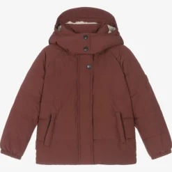 Red Down Padded Puffer Coat