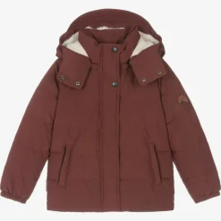 Red Down Padded Puffer Coat