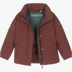 Red Down Padded Puffer Coat