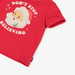 Red Festive Cotton T-Shirt