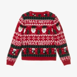 Red Festive Knitted Sweater