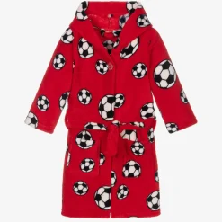 Red Football Fleece Dressing Gown