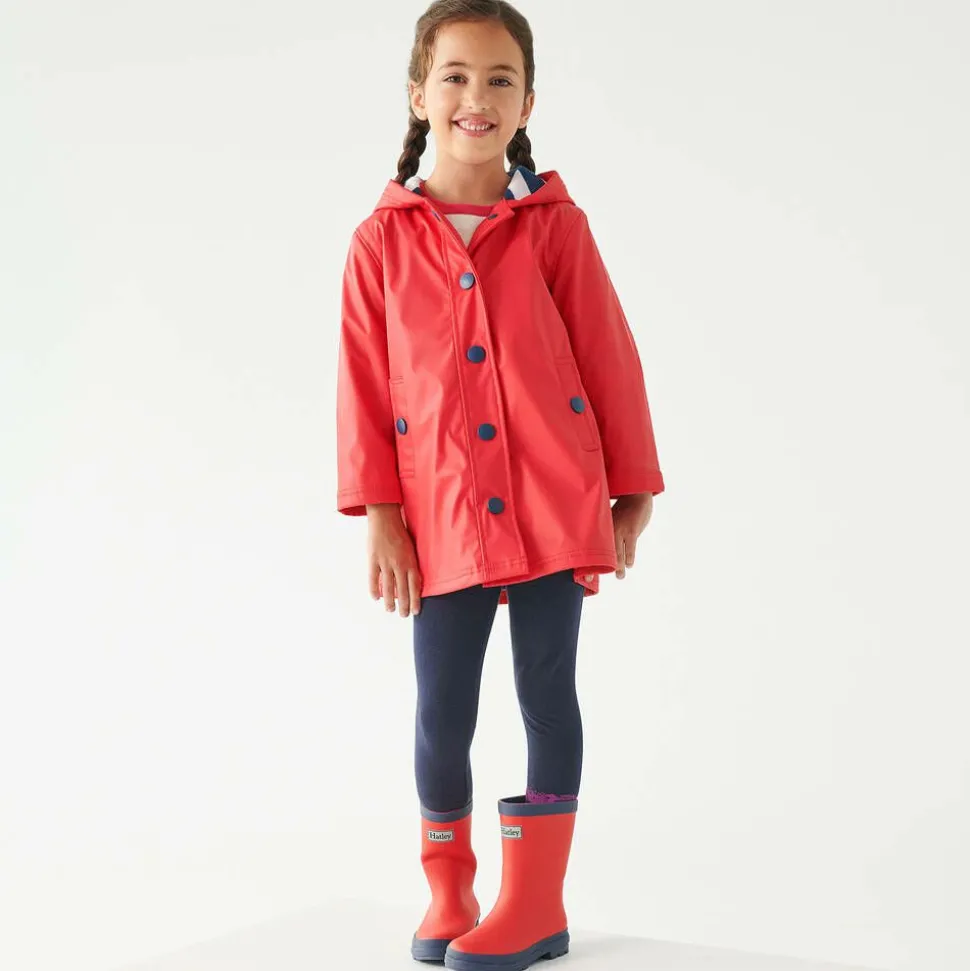 Red Hooded Raincoat