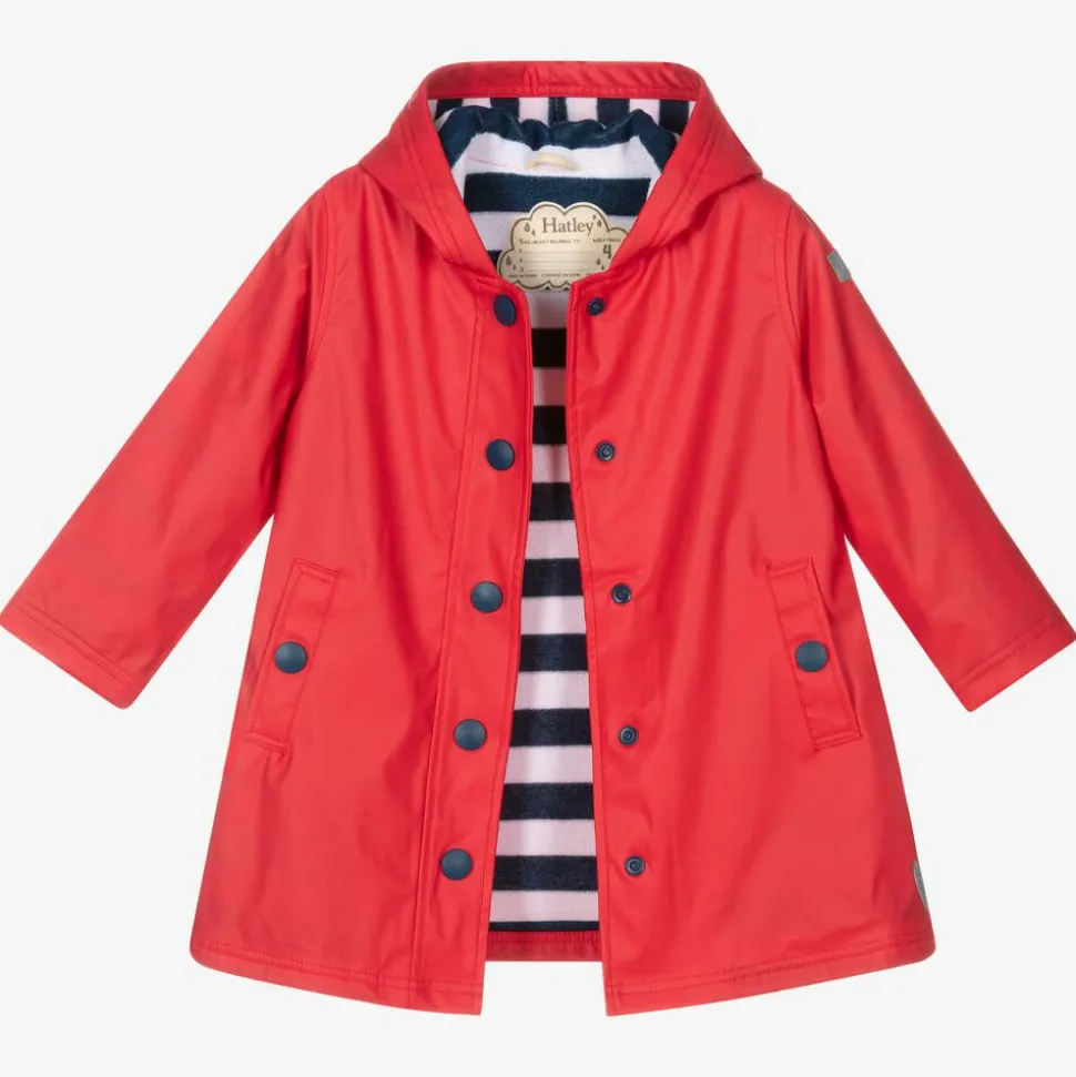 Red Hooded Raincoat