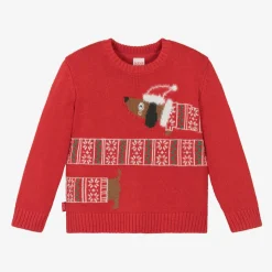 Red Knitted Festive Dog Sweater