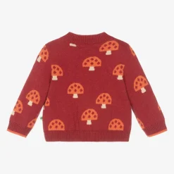 Red Organic Cotton & Cashmere Cardigan