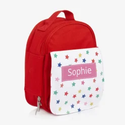 Red Personalised Star Lunch Bag (24cm)