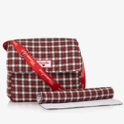 Red Quilted Tartan Changing Bag (33cm)