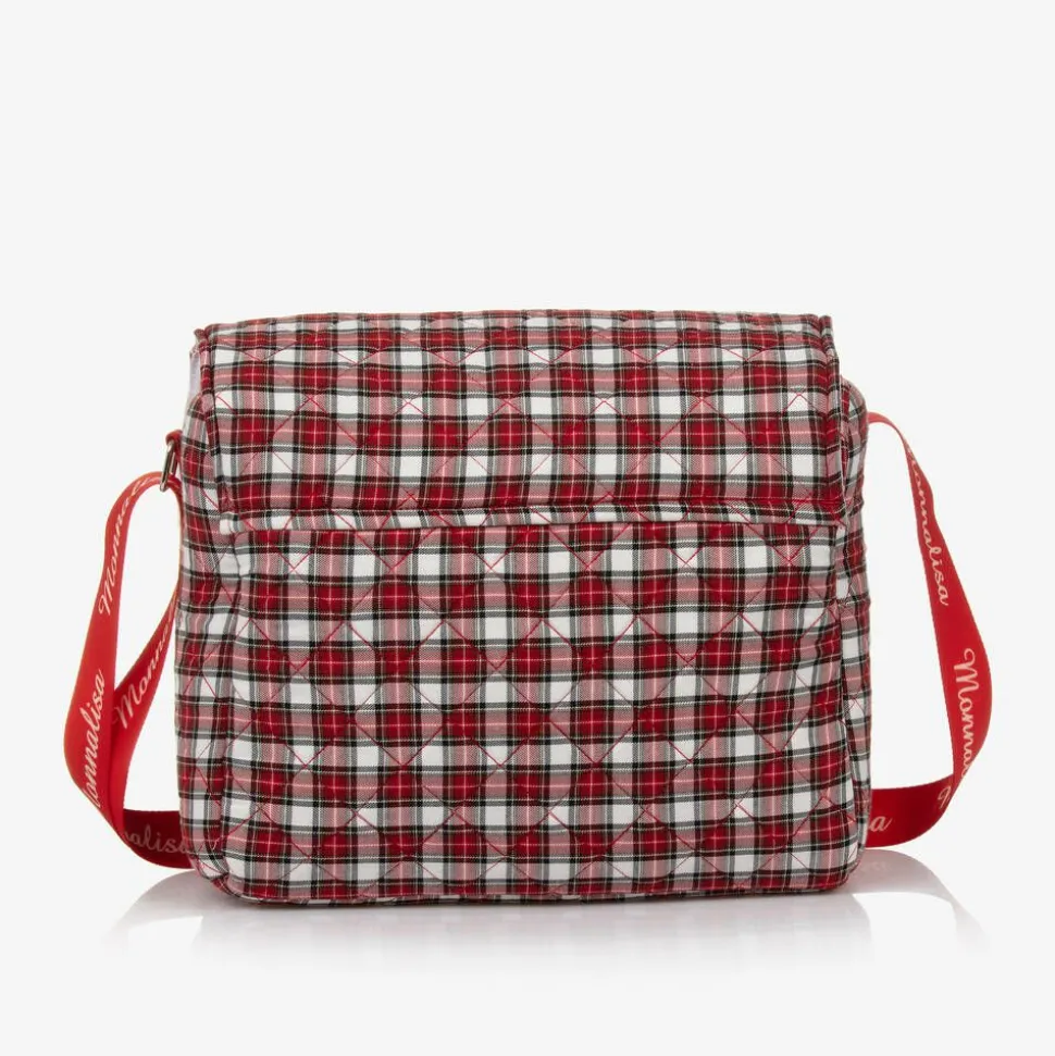 Red Quilted Tartan Changing Bag (33cm)