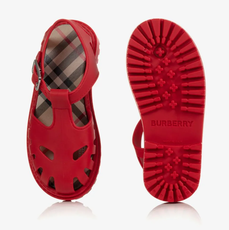 Red Rubber Sandals