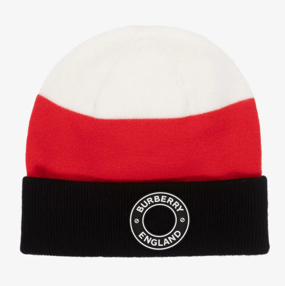 Red Striped Merino Wool Hat