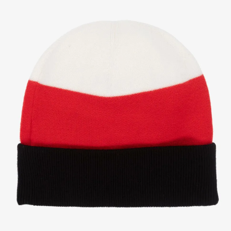 Red Striped Merino Wool Hat
