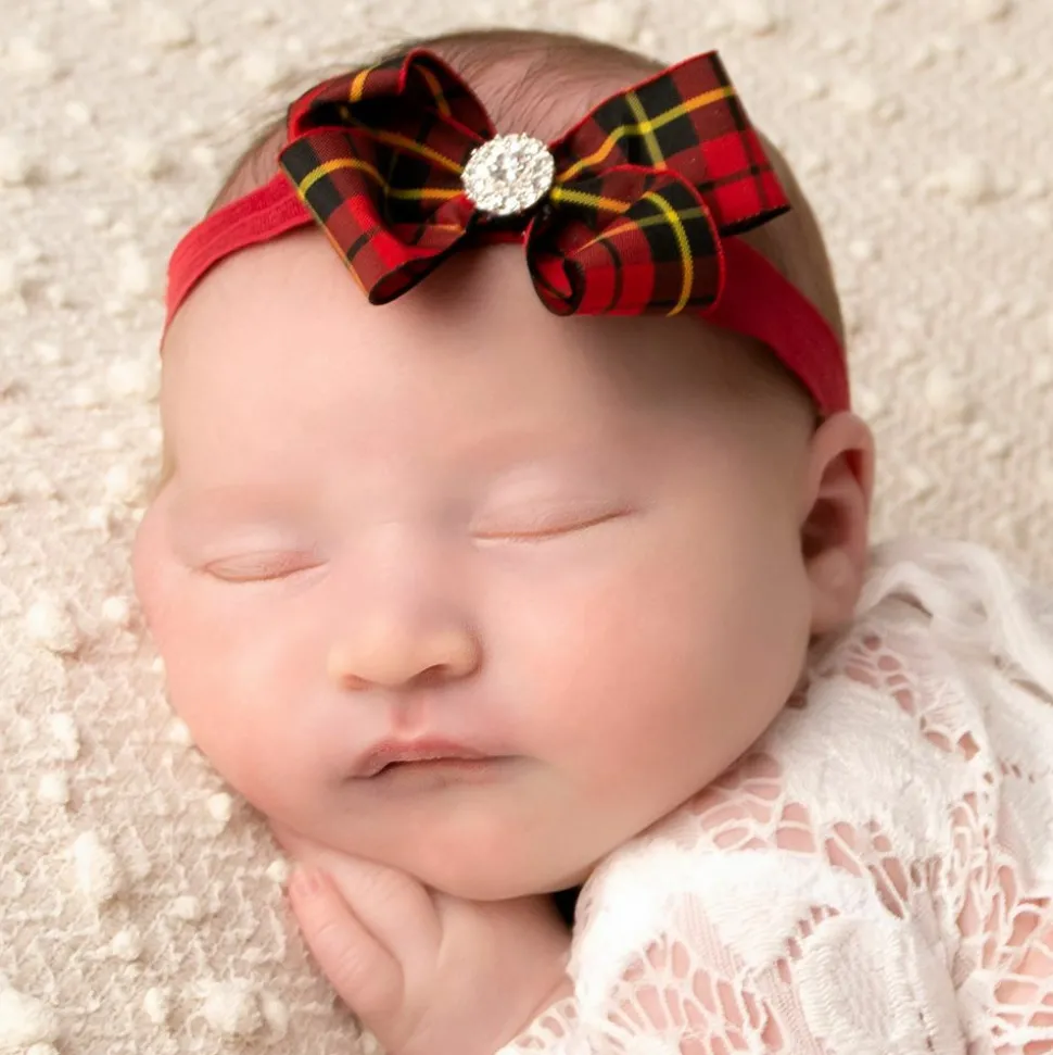 Red Tartan Headband (7cm)