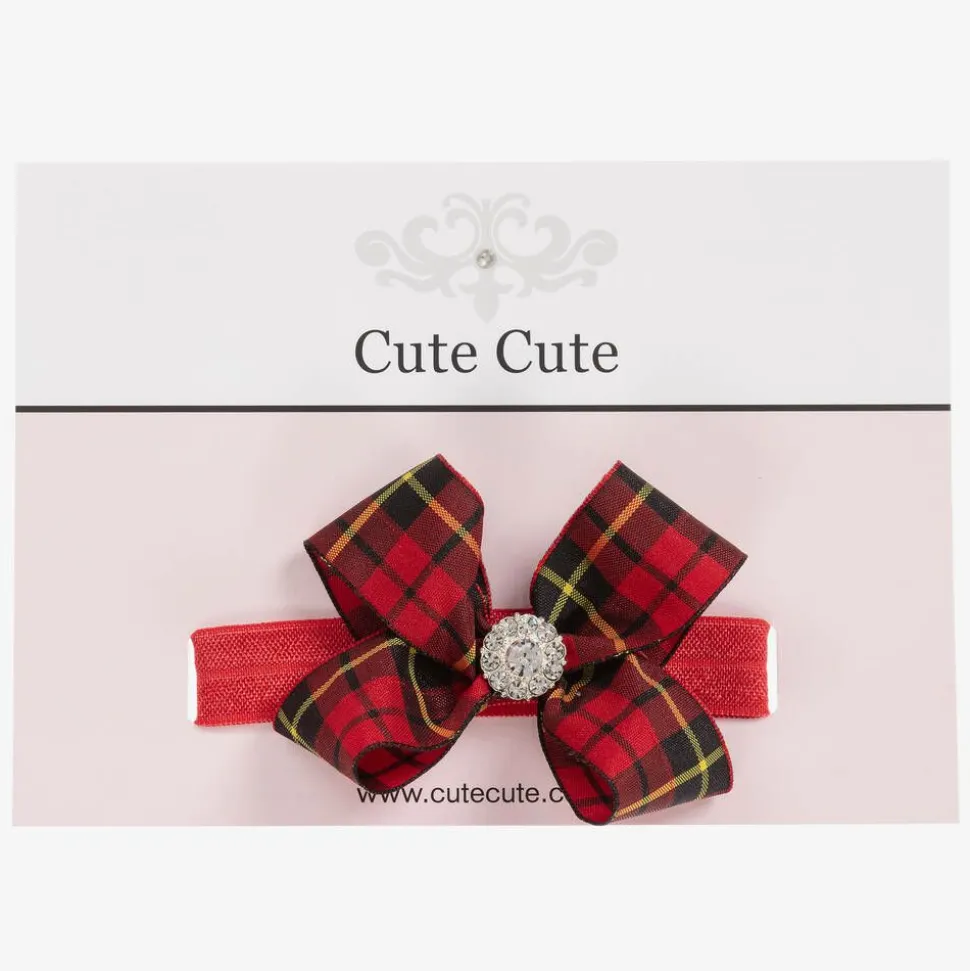 Red Tartan Headband (7cm)
