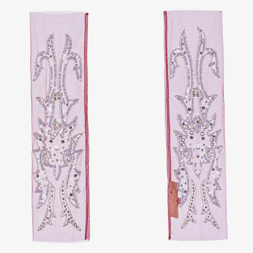 Red Tulle Cowgirl Costume Leg Warmers