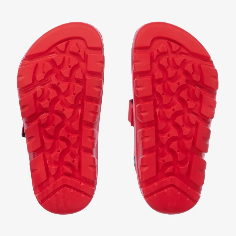 Red Velcro Sandals