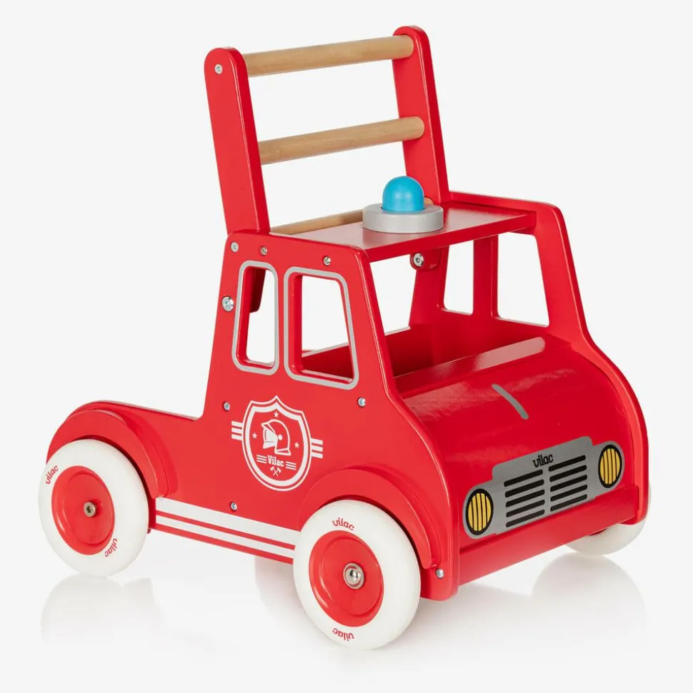 Red Wooden Fire Engine Walker (46cm)