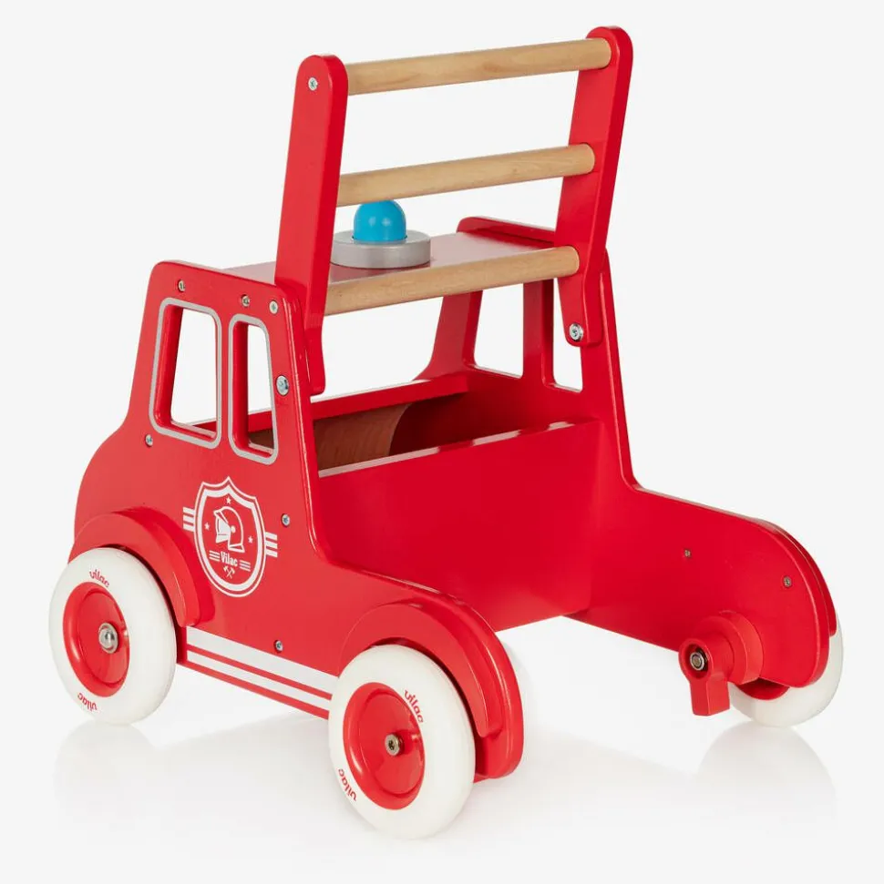 Red Wooden Fire Engine Walker (46cm)