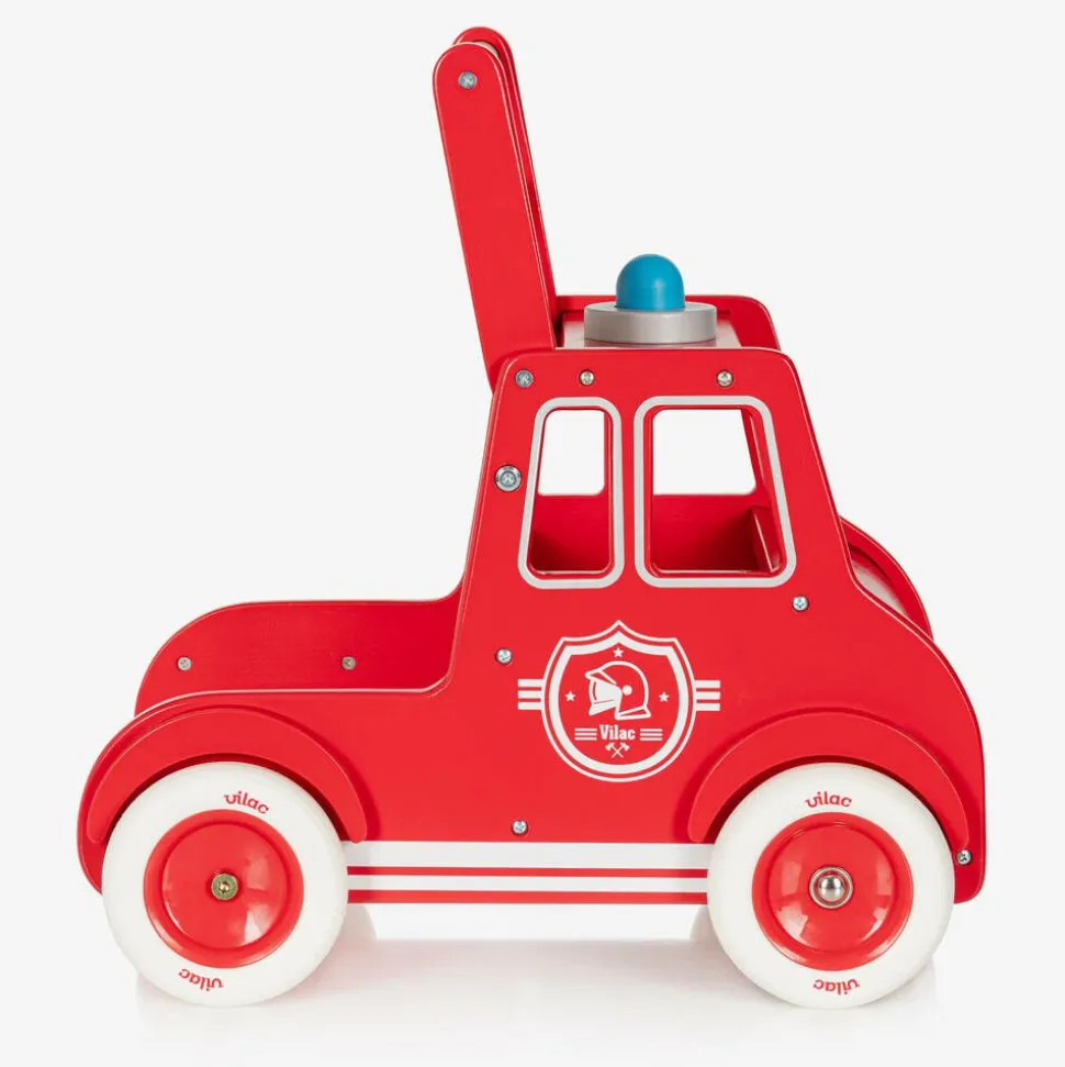Red Wooden Fire Engine Walker (46cm)