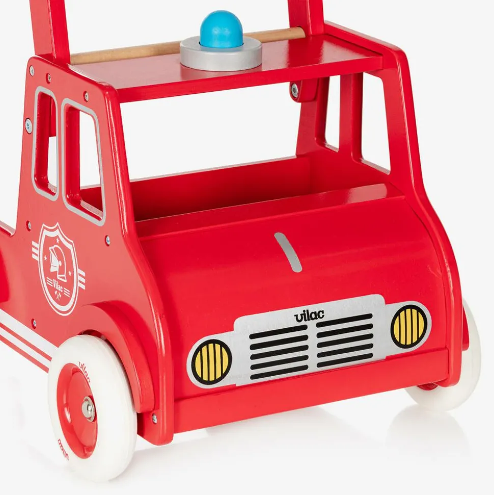 Red Wooden Fire Engine Walker (46cm)