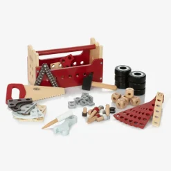 Red Wooden Toolbox Toy (27cm)