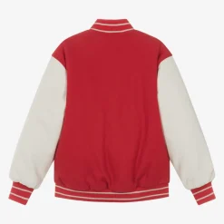 Red Wool Varsity Jacket