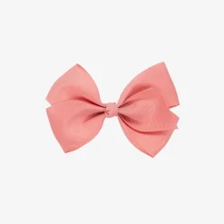 Rose Pink Bow Hair Clip (10cm)
