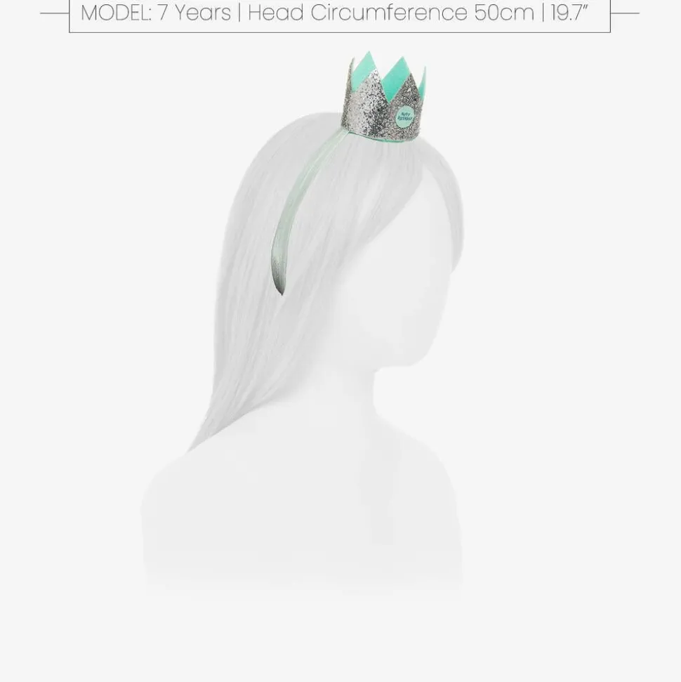 Silver Crown Headband (24cm)
