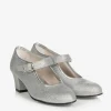 Silver Glitter Heeled Shoes