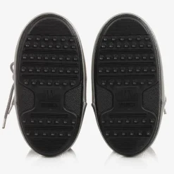 Silver Icon Glance Satin Snow Boots