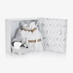 Silver Piggy Bank Gift (10cm)