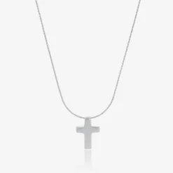 Sterling Silver Cross Necklace (40cm)